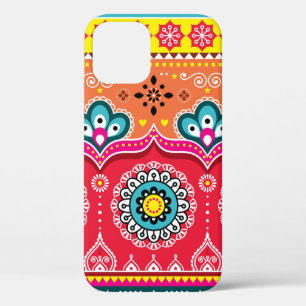 Funda Para iPhone 12 Colorido patrón étnico tribal sin fisuras