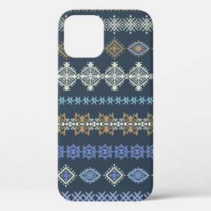 Funda Para iPhone 12 Colorido patrón étnico tribal sin fisuras