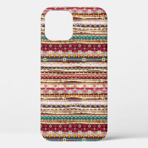 Funda Para iPhone 12 Colorido patrón tribal de Boho étnico
