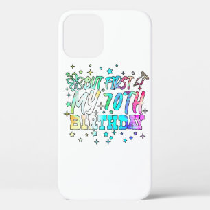 Funda Para iPhone 12 colorido pero primero mi texto de 70 cumpleaños