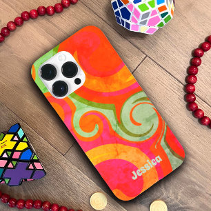 Funda Para iPhone 14 Pro Max De Case-Mate Colorido Resumen Inespiritualidad del nombre retro
