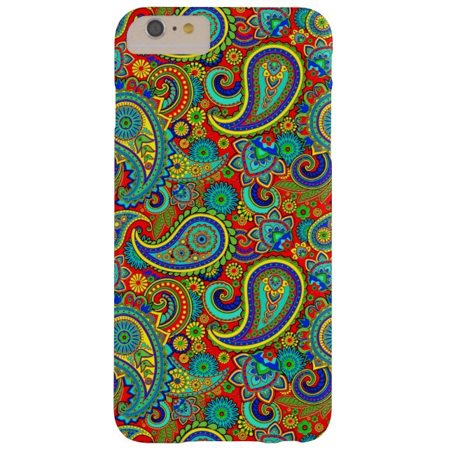 Funda De Case-Mate Para iPhone Colorido Retro Paisley (Reverso)