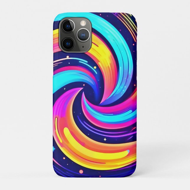 Funda De Case-Mate Para iPhone Colorido Swirl Cosmic (Reverso)