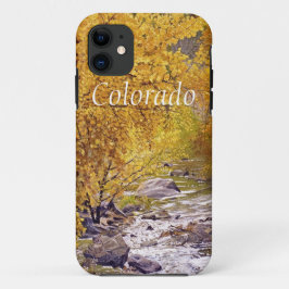 Funda Para iPhone 11 Coloridos árboles de Aspen del otoño en Morrison C