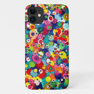 Funda Para iPhone 11 Coloridos Círculos Felices Originales
