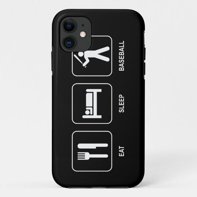 Funda De Case-Mate Para iPhone Coma el béisbol del sueño (Reverso)