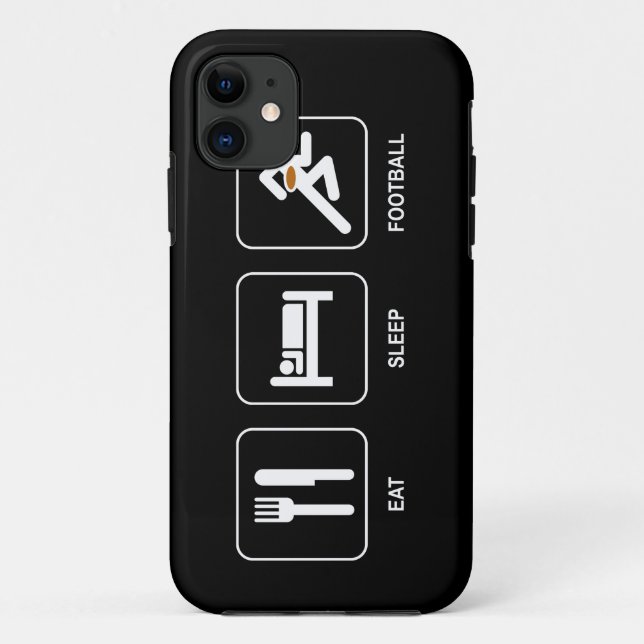 Funda De Case-Mate Para iPhone Coma el fútbol del sueño (Reverso)