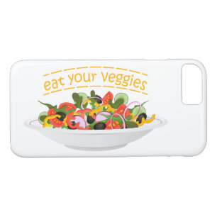 Funda Para iPhone 8/7 Coma tus verduras Cita cuenco de ensaladas frescas