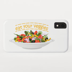 Funda Para iPhone XR Coma tus verduras Cita cuenco de ensaladas frescas