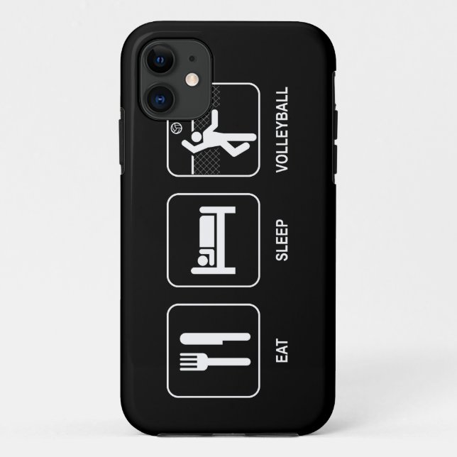 Funda De Case-Mate Para iPhone Coma voleibol de sueño (Reverso)