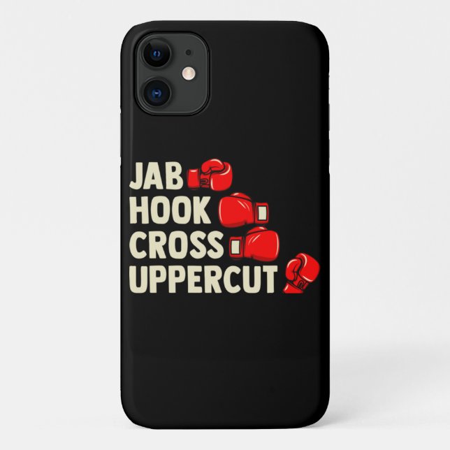 Funda De Case-Mate Para iPhone Combate de artes marciales mixtas - Cruz Jab Hook  (Reverso)