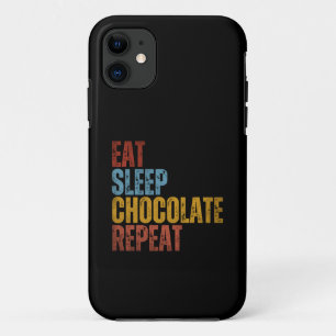 FUNDA PARA iPhone 11 COME CHOCOLATE DUERME REPITE