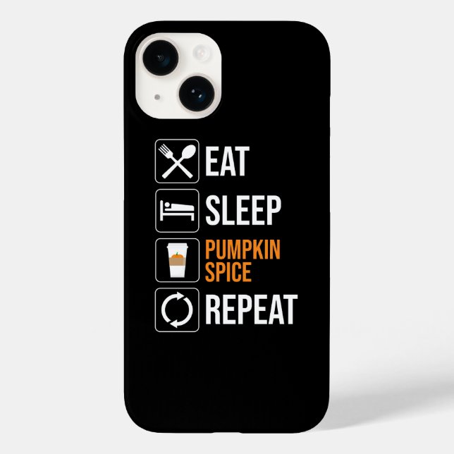 Funda De Case-Mate Para iPhone Come. Duerme. Mezcla de especias. Repite (Reverso )