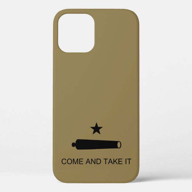 Funda De Case-Mate Para iPhone Come & Take It! Texas State battle Flag (Reverso )