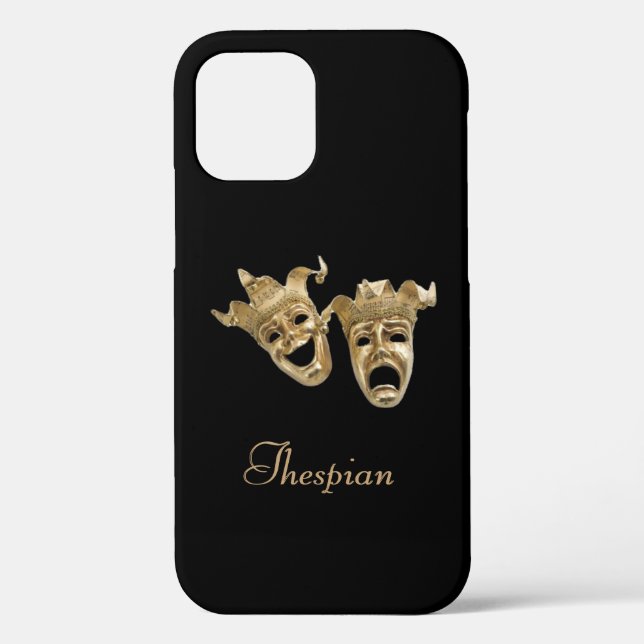 Funda De Case-Mate Para iPhone Comedia y tragedia: diseño de teatro único (Reverso )