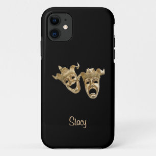 Funda Para iPhone 11 Comedia y Tragedia Monograma de Teatro Único