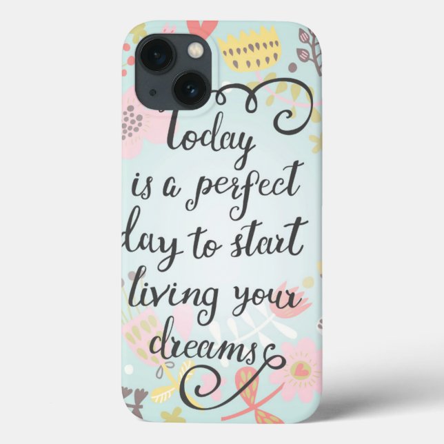 Funda De Case-Mate Para iPhone Comenzar a vivir tus sueños (Reverso)