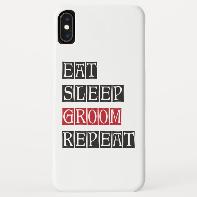 Funda De Case-Mate Para iPhone Comer Dormir Aciclar Repetir (Reverso)