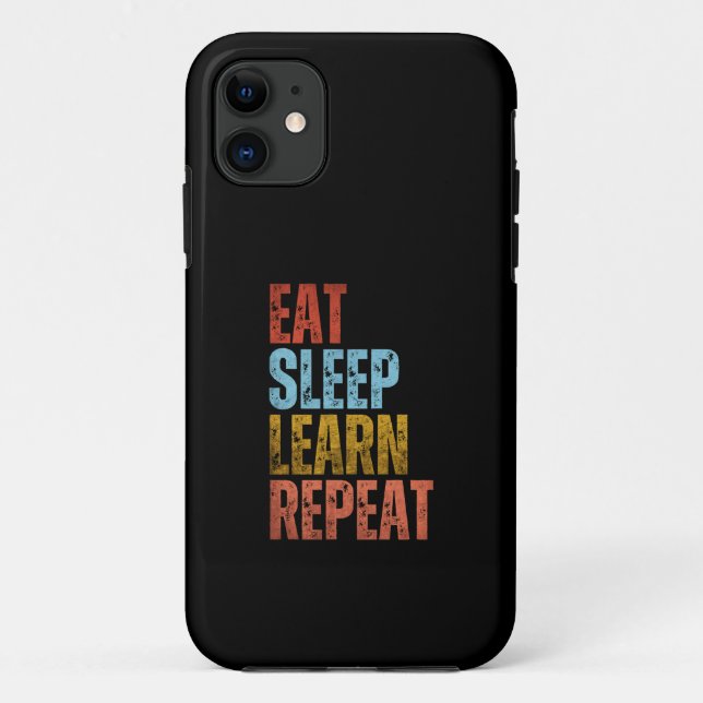 FUNDA DE Case-Mate PARA iPhone COMER DORMIR APRENDER REPETIR (Reverso)