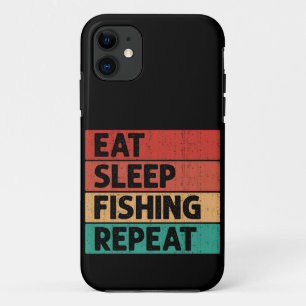 Funda Para iPhone 11 Comer el sueño pescar repetidamente angustiado por