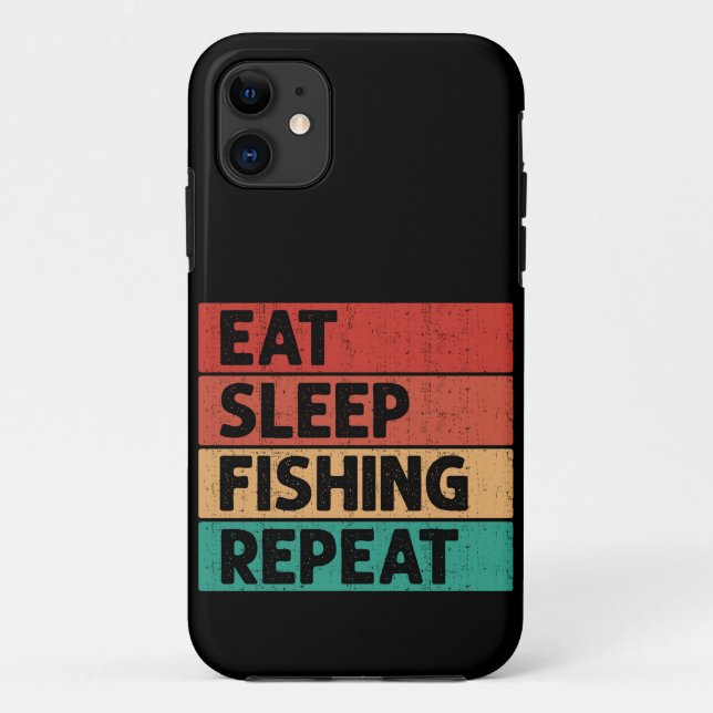 Funda De Case-Mate Para iPhone Comer el sueño pescar repetidamente angustiado por (Reverso)
