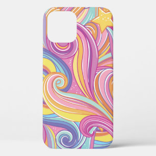 Funda Para iPhone 12 Cometa arcoiris: Cielo mágico de ensueño.