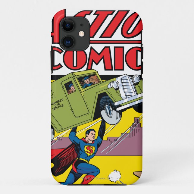 Funda De Case-Mate Para iPhone Comics de acción #33 (Reverso)