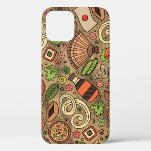 Funda Para iPhone 12 Comida de Japón: Mano corta