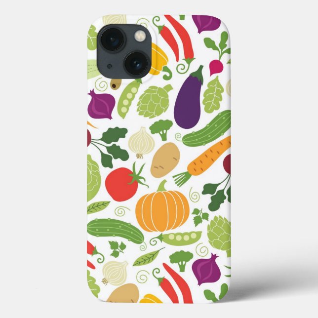 Funda De Case-Mate Para iPhone Comida en un fondo blanco (Reverso)