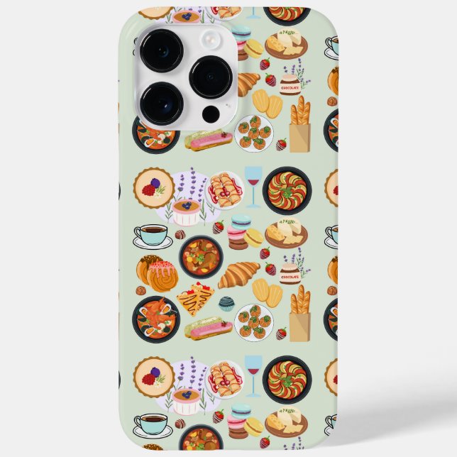 Funda De Case-Mate Para iPhone Comida Francesa (Reverso)