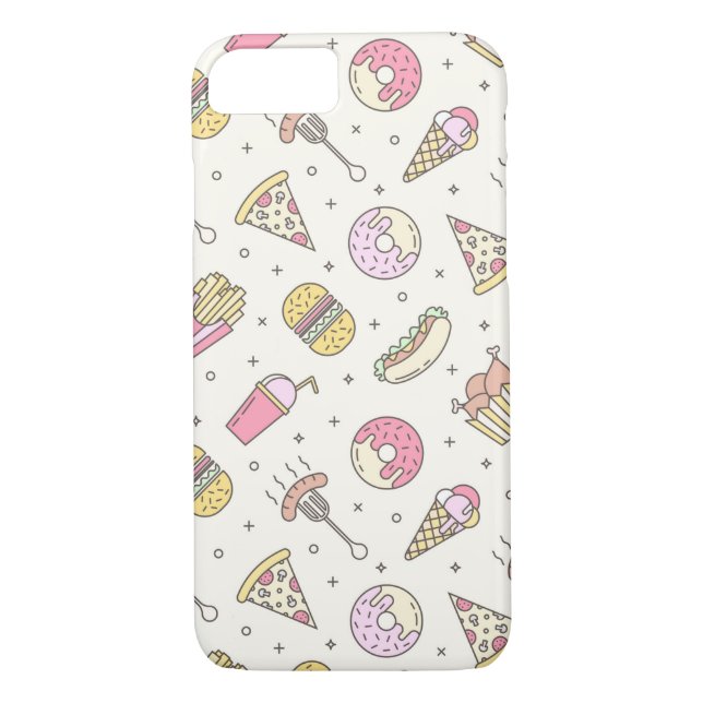 Funda De Case-Mate Para iPhone Comida rápida (Reverso)
