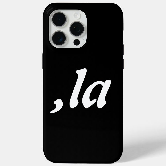 Funda De Case-Mate Para iPhone Comma La Kamala Harris - diseño de texto personali (Reverso )