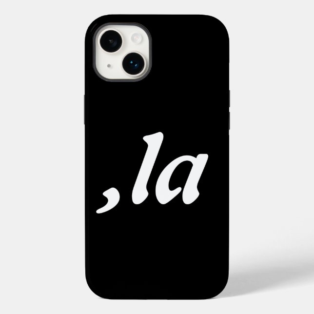 Funda De Case-Mate Para iPhone Comma La Kamala Harris - diseño de texto personali (Reverso )