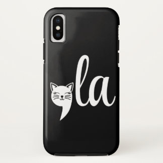 Funda Para iPhone XS Comma La Kamala Harris - Madre del gato por Kamala