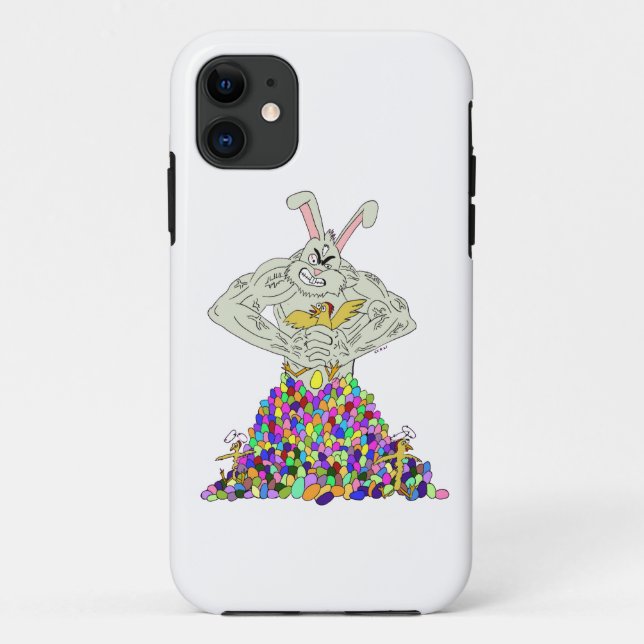 Funda De Case-Mate Para iPhone Cómo el conejo de Pascua obtiene sus huevos (Reverso)