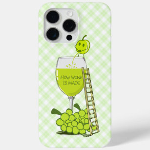 Funda Para iPhone 15 Pro Max Cómo se hace gracioso el Ilustracion del vino