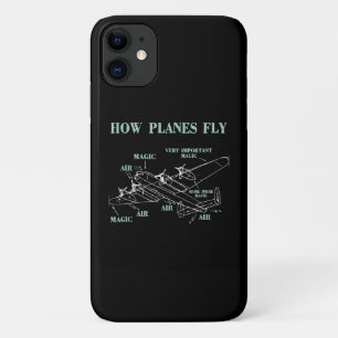Funda Para iPhone 11 Cómo vuelan los aviones divertidos regalos piloto