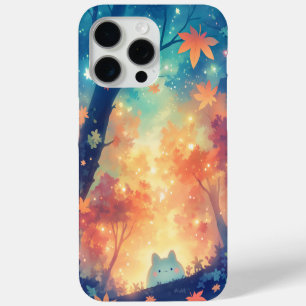 Funda Para iPhone 15 Pro Max Compañero gatito acogedor de otoño