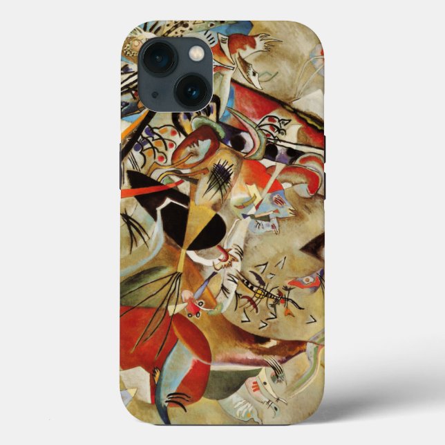 Funda De Case-Mate Para iPhone Composición abstracta de Kandinsky (Reverso )