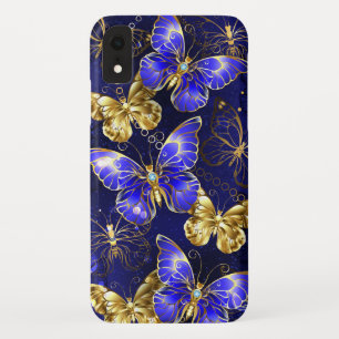 Funda Para iPhone XR Composición con mariposas de zafiro