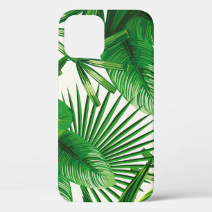 Funda Para iPhone 12 Composición de hojas verdes naturales tropicales e