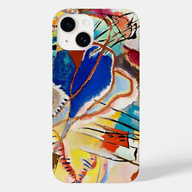 Funda De Case-Mate Para iPhone Composición de Kandinsky Arte abstracto (Reverso )