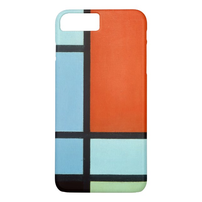 Funda De Case-Mate Para iPhone Composición de Piet Mondrian (Reverso)