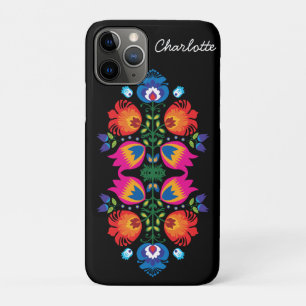 Funda Para iPhone 11 Pro Composición folklórica personalizada Funda-malet