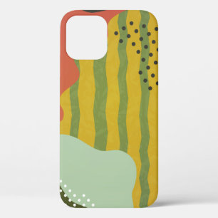 Funda Para iPhone 12 Composición geométrica abstracta moderna con decor