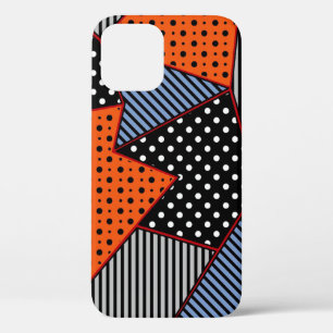 Funda Para iPhone 12 Composición geométrica abstracta: Patter azul Nara