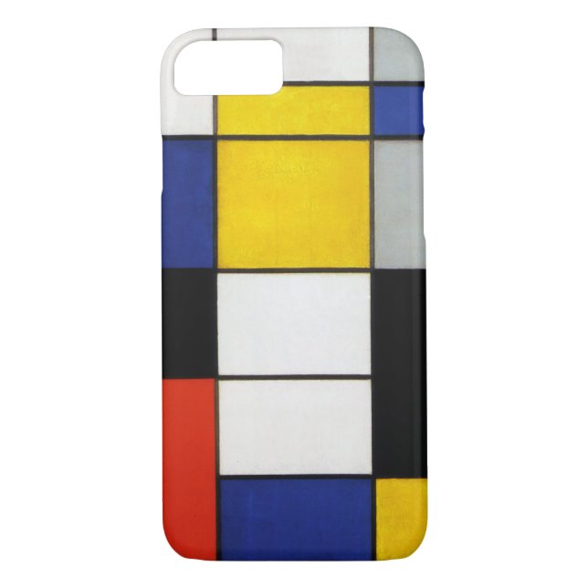 Funda De Case-Mate Para iPhone Composición, Mondrian (Reverso)