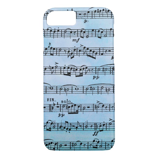 Funda De Case-Mate Para iPhone composición musical (Reverso)