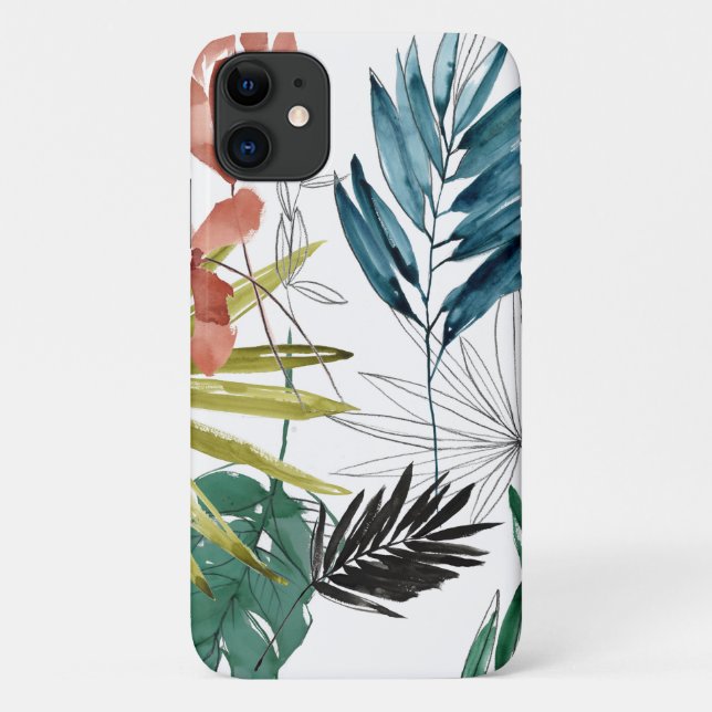 Funda De Case-Mate Para iPhone Composición tropical (Reverso)