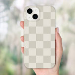 Funda Para iPhone 14 De Case-Mate Comprobación retro Beige<br><div class="desc">Estuche de diseño para teléfono de impresión en tablero de ajedrez boho en tonos beige claro y marfil. Utilice las herramientas de diseño para agregar su propio monograma,  nombre u otro texto,  o cambie el color de fondo para crear uno único de los tipos de cobertura del dispositivo.</div>